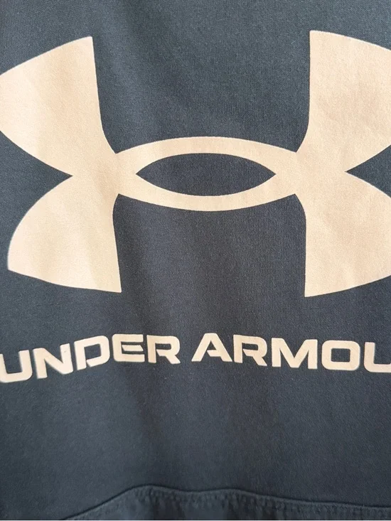 Under Armour loose black logo hoodie size XL - Picture 2 of 7